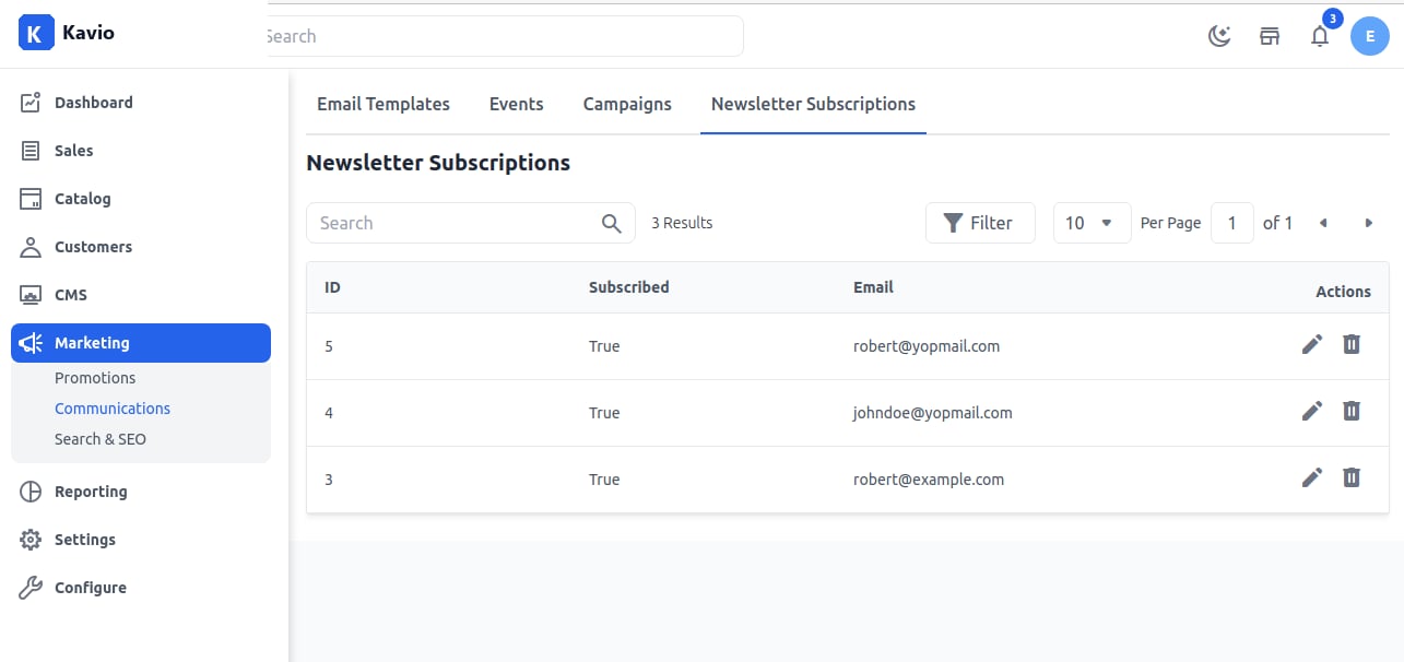 Newsletter Grid