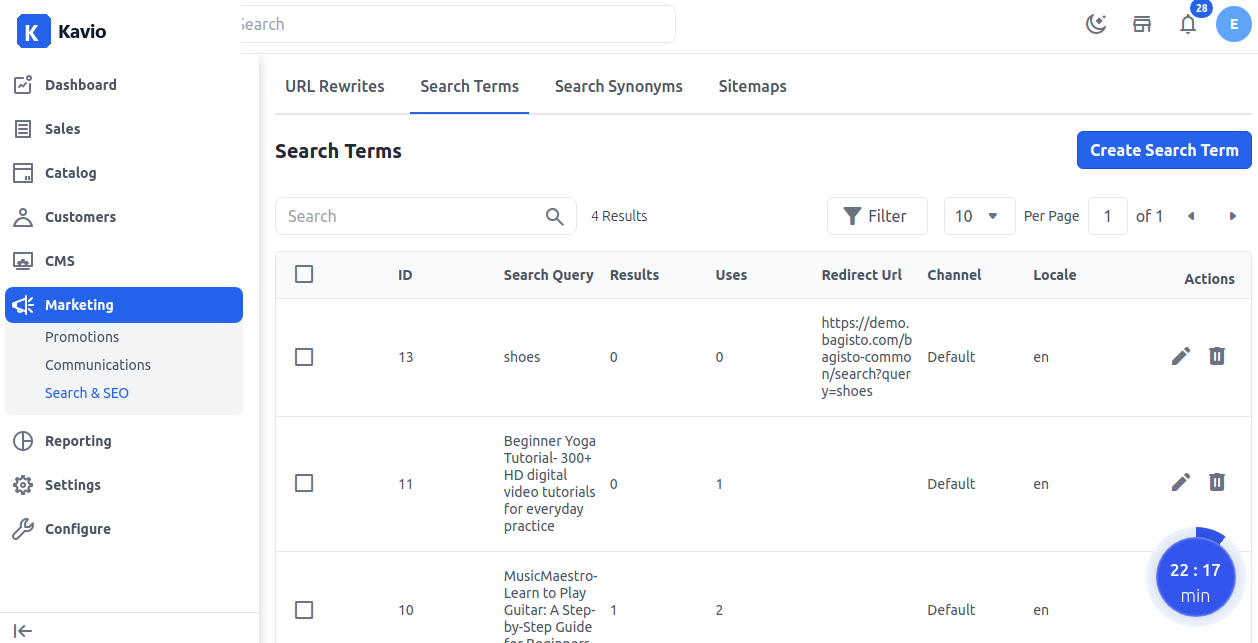 Search Grid