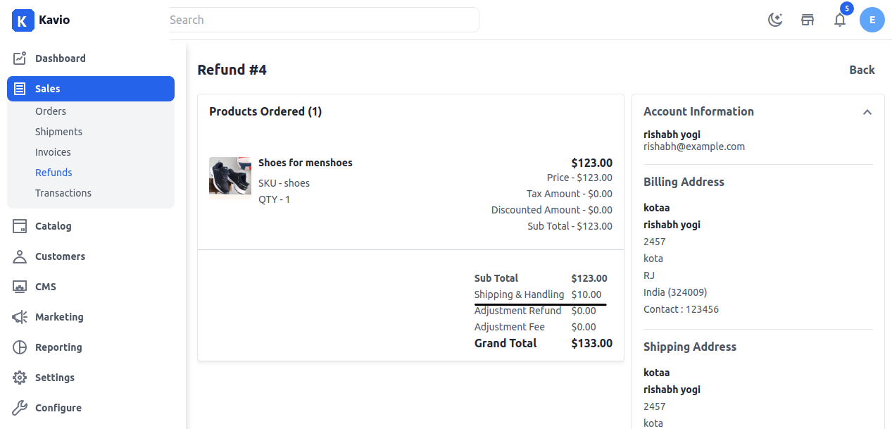 Refund Shipped