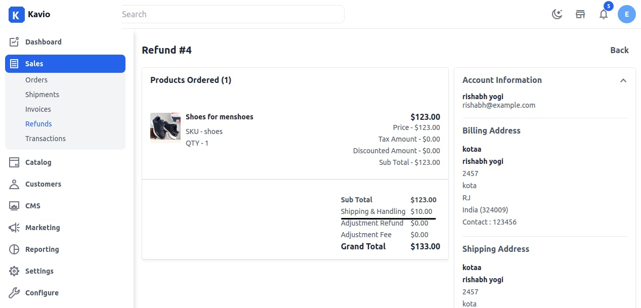 Refund Shipped