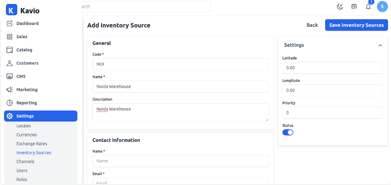 Inventory Configuration