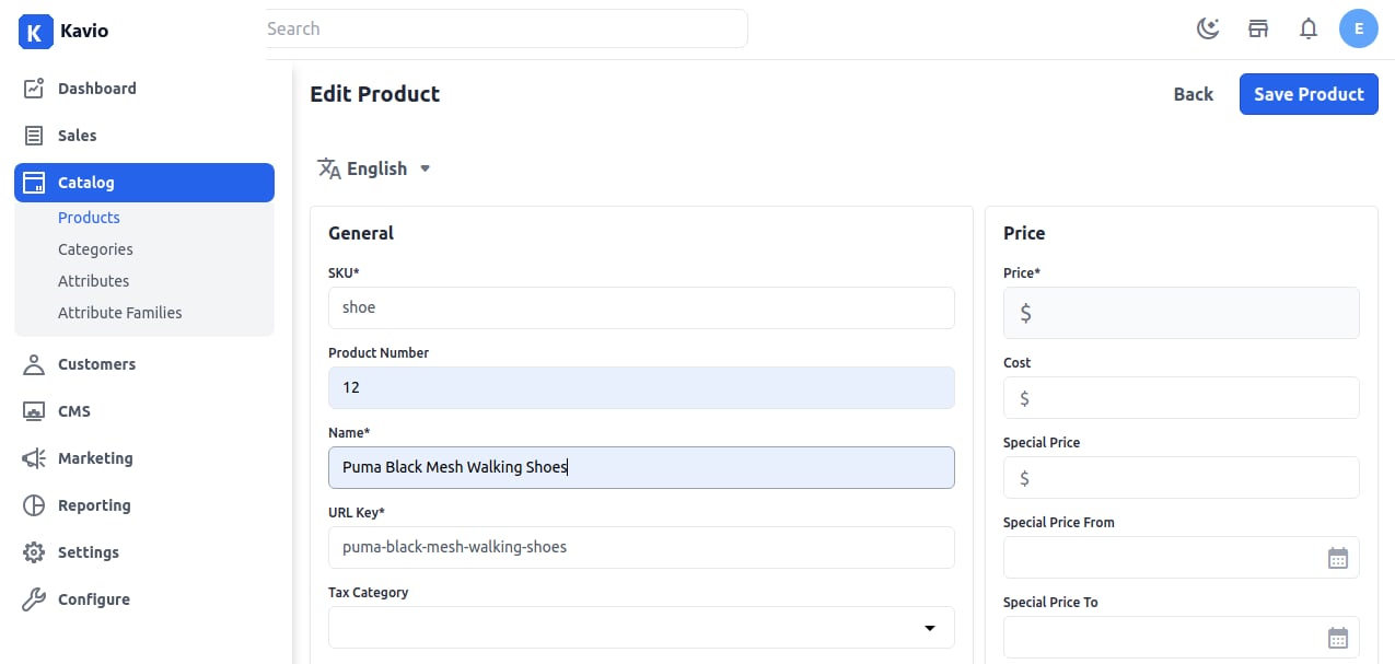 Edit Product