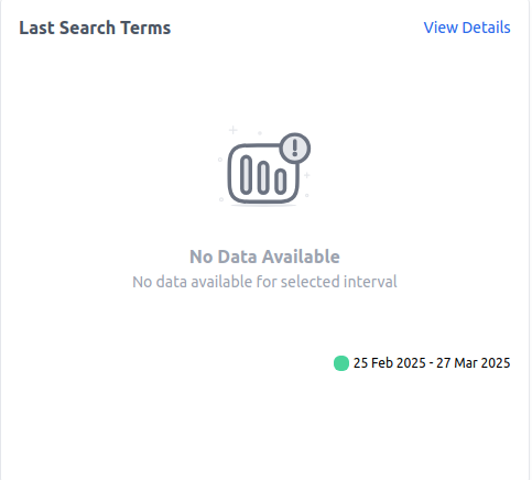 Last Search Terms
