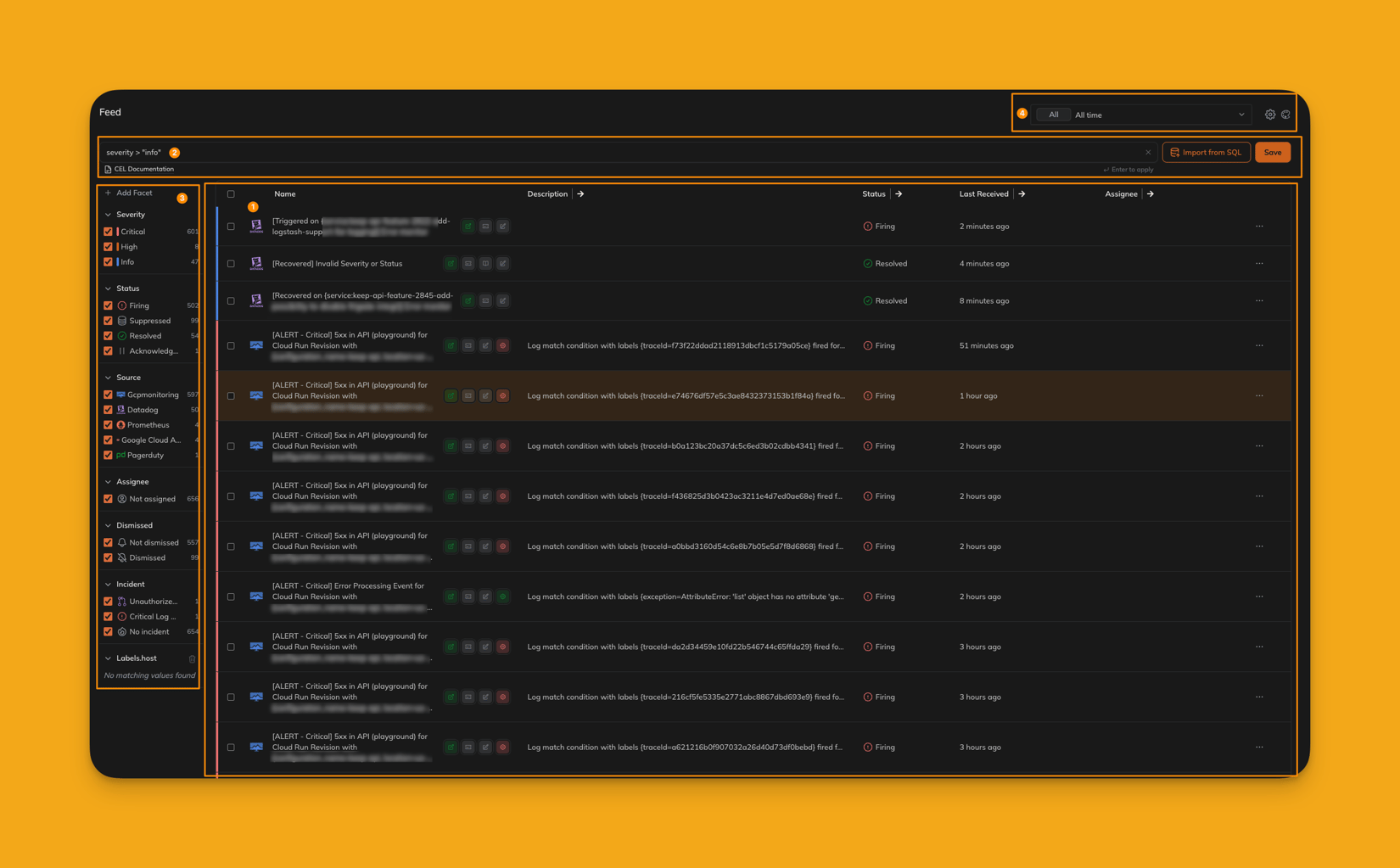 Security Alert Table Overview - Keep