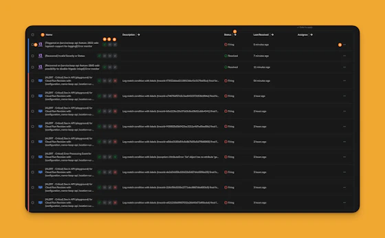 Alert Table - Keep