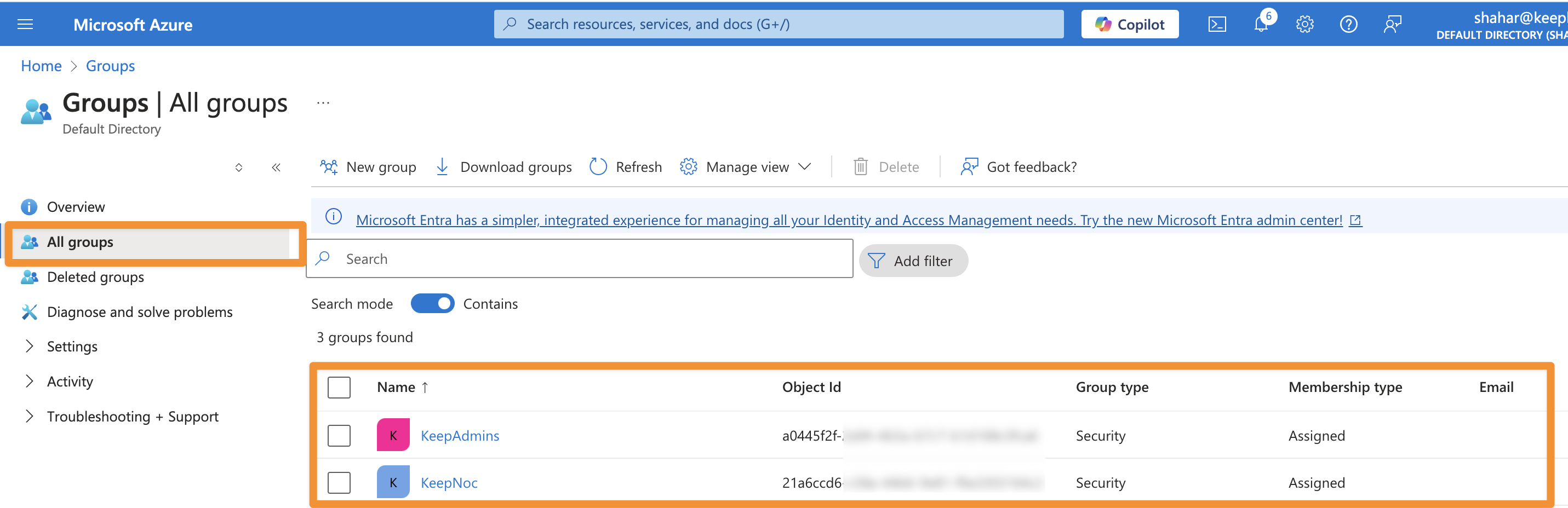 Azure AD Authentication Configuration