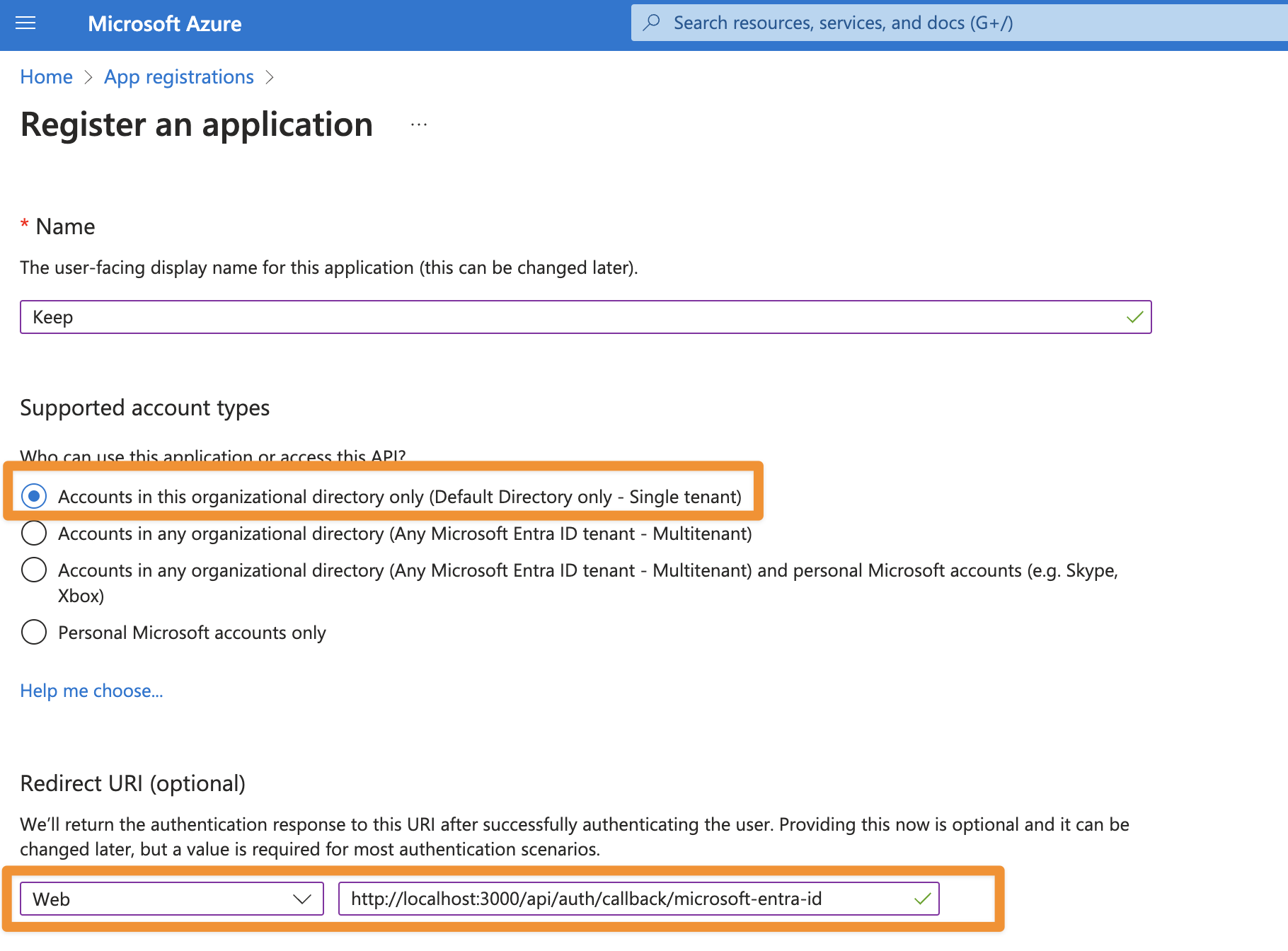 Azure AD App Registration