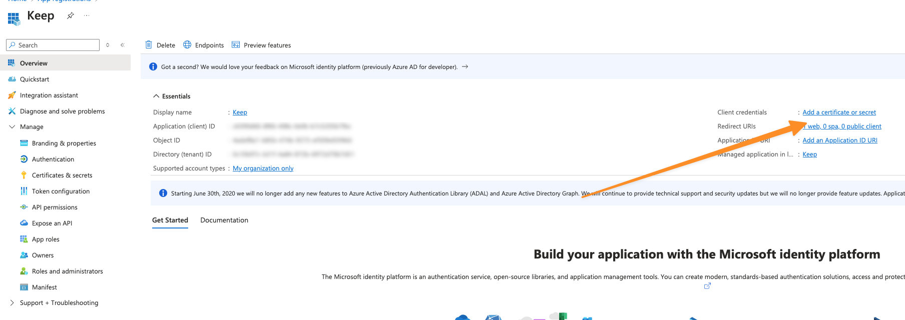 Azure AD Authentication Configuration