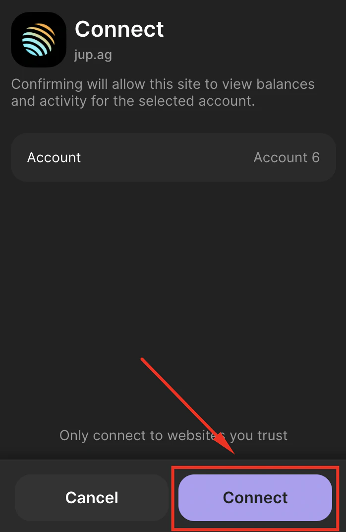 Connect on Phantom wallet