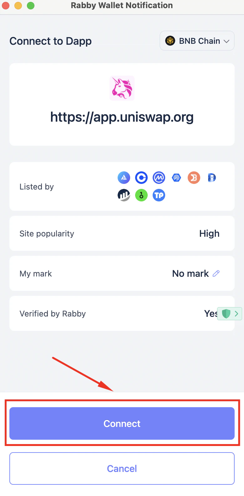 Example configuration