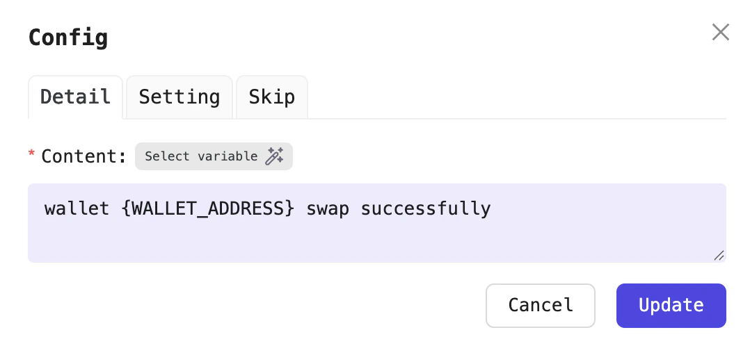 Example capture logs while the Workflow execution