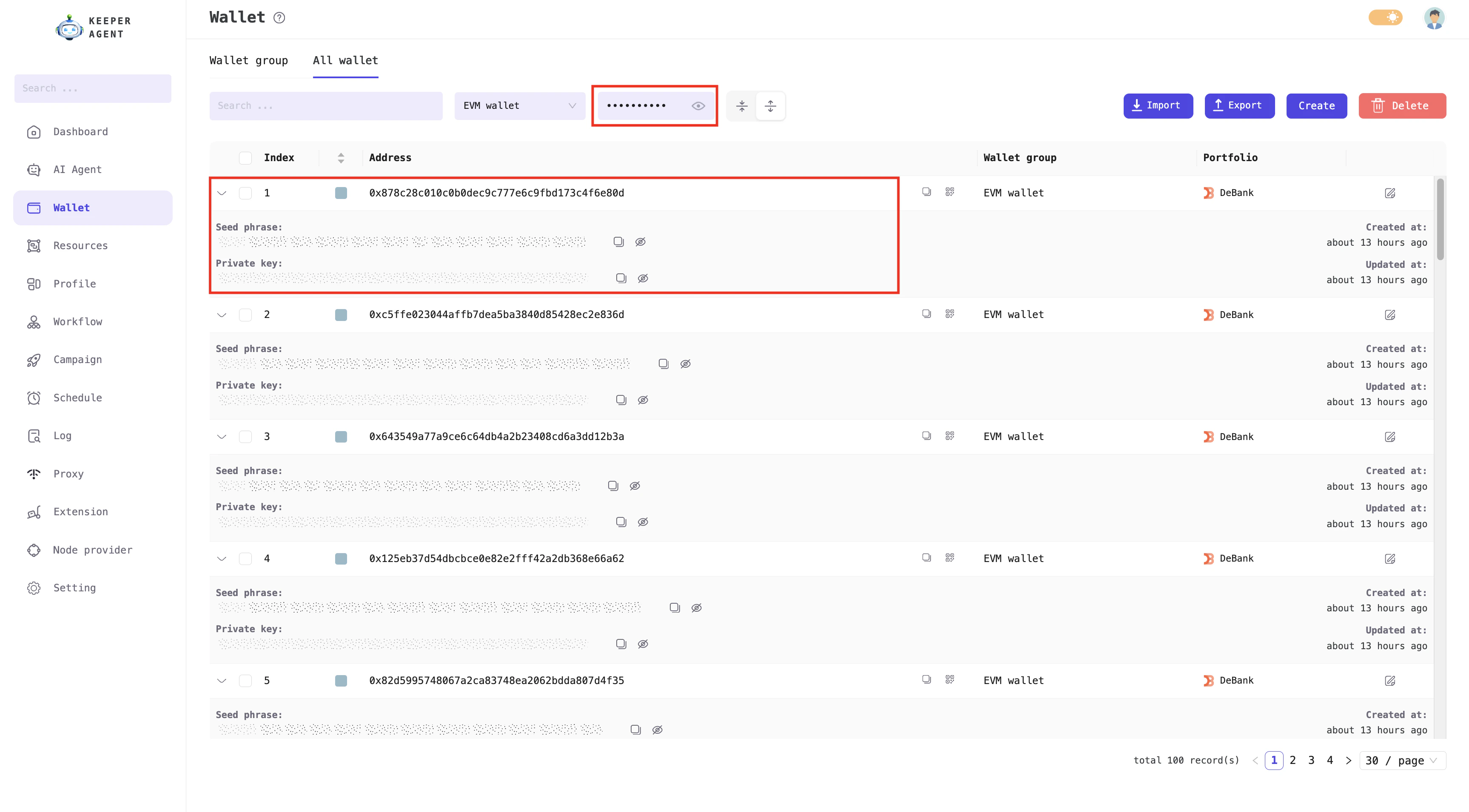You must enter your Secret key to view wallet information.