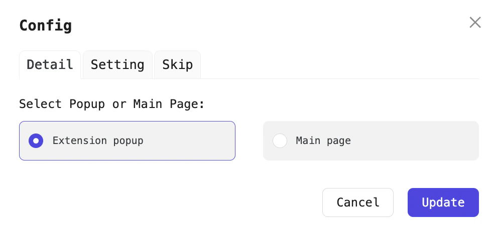 Select Window processor interface