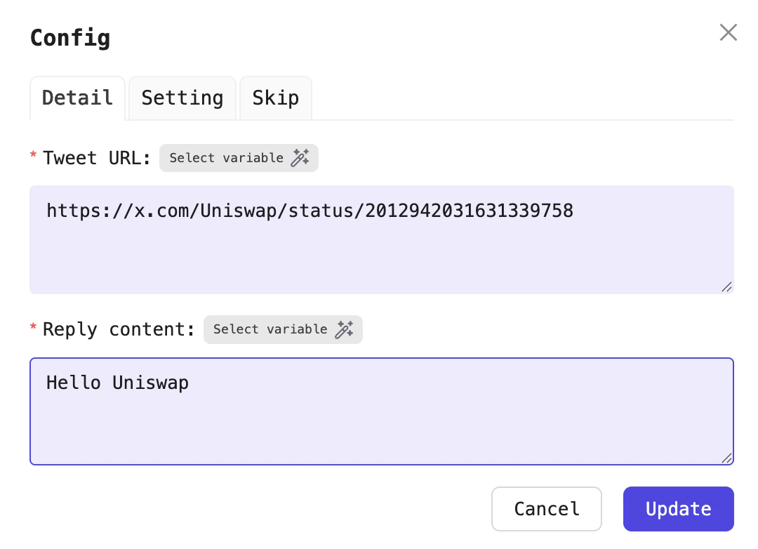 Configure the Comment processor