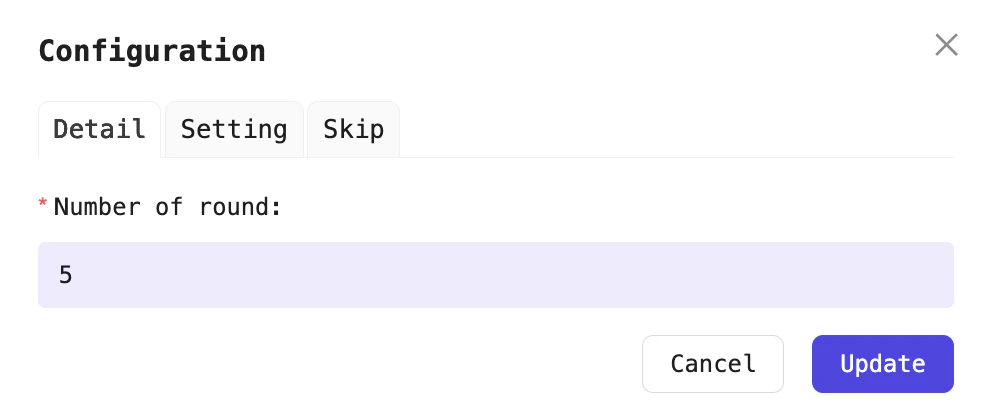 Configure the Loop processor