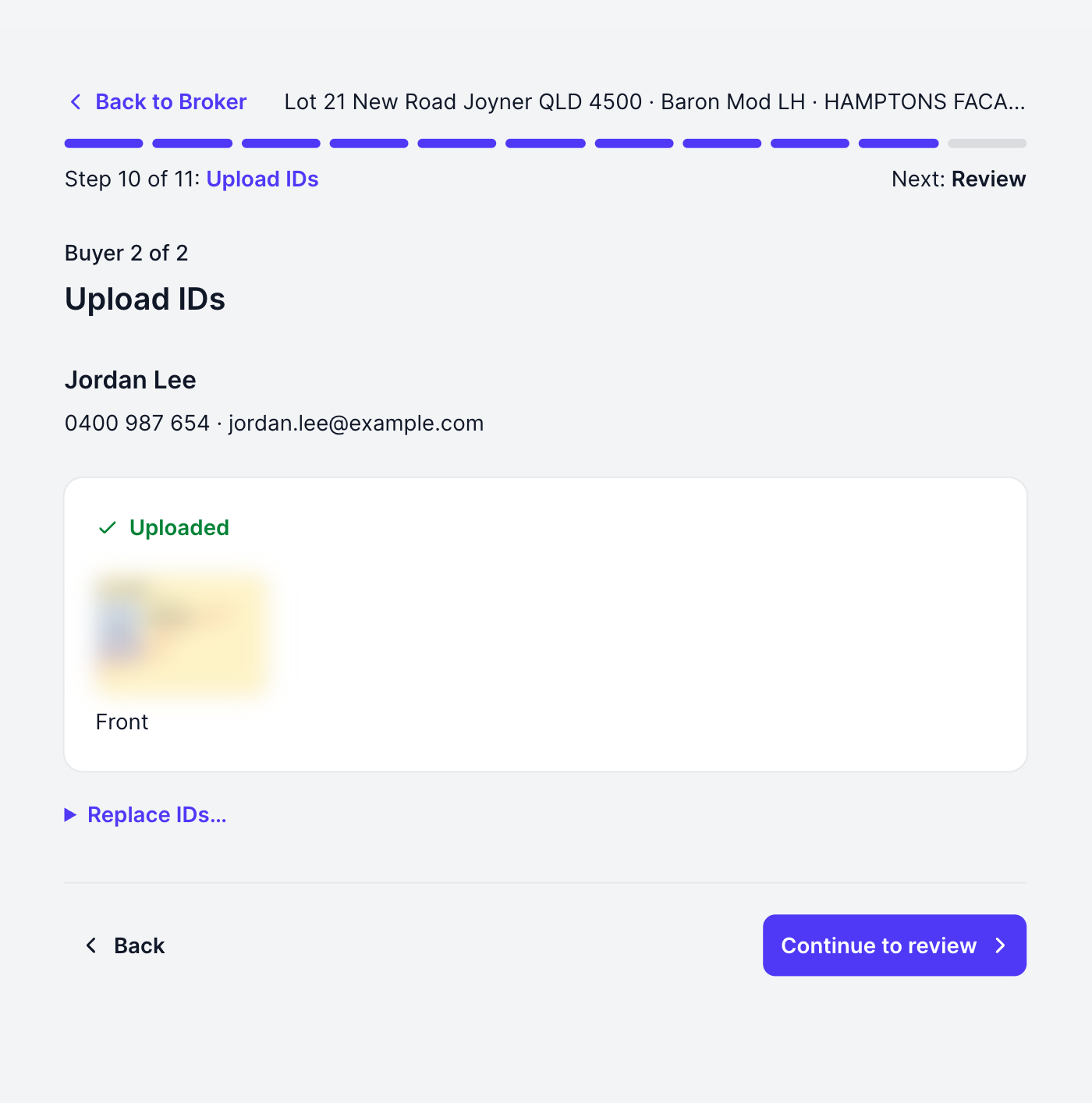All IDs captured
