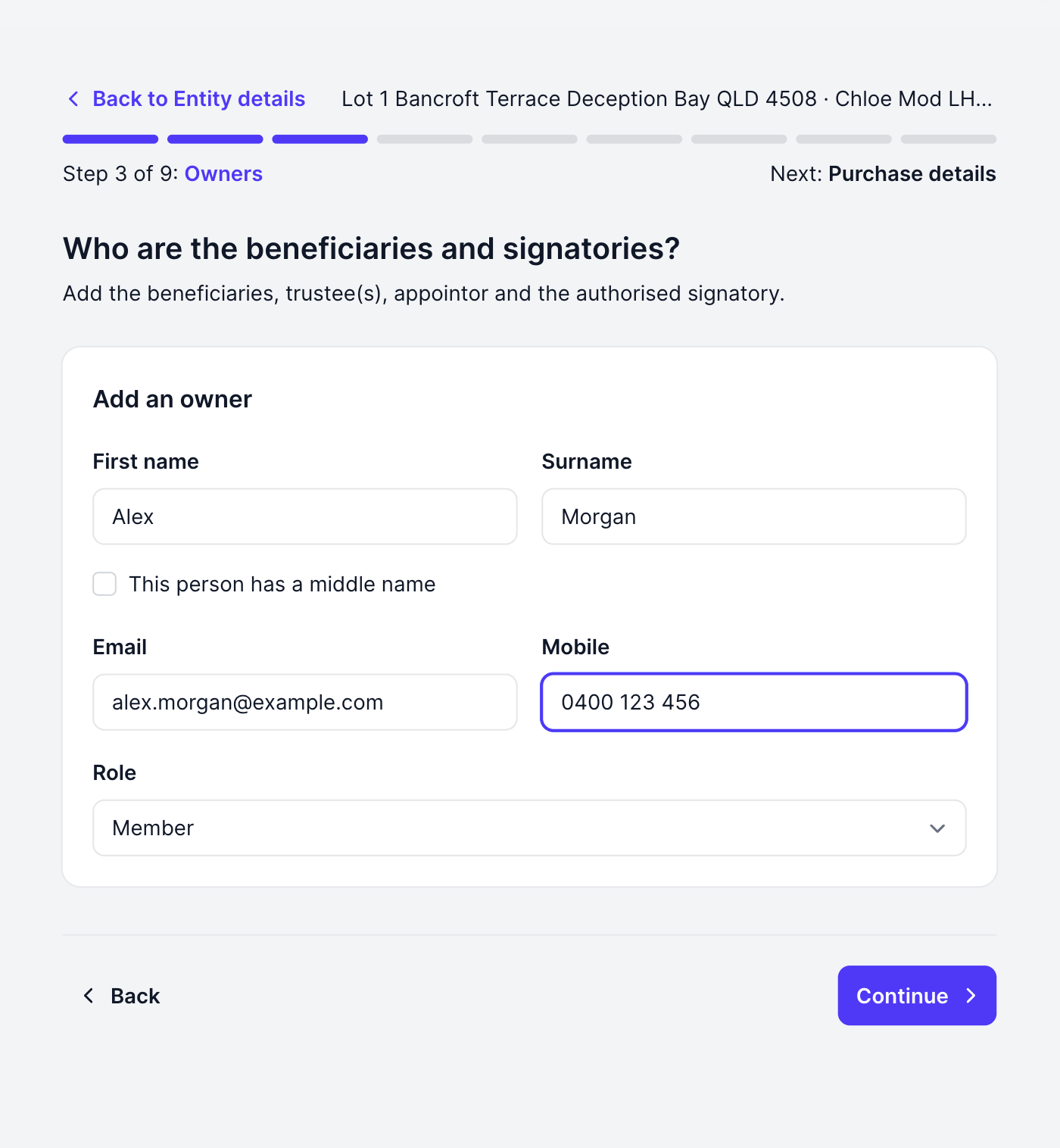 Adding the people behind the trust