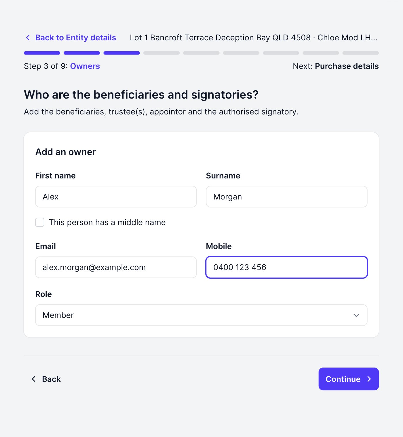 Adding the people behind the trust