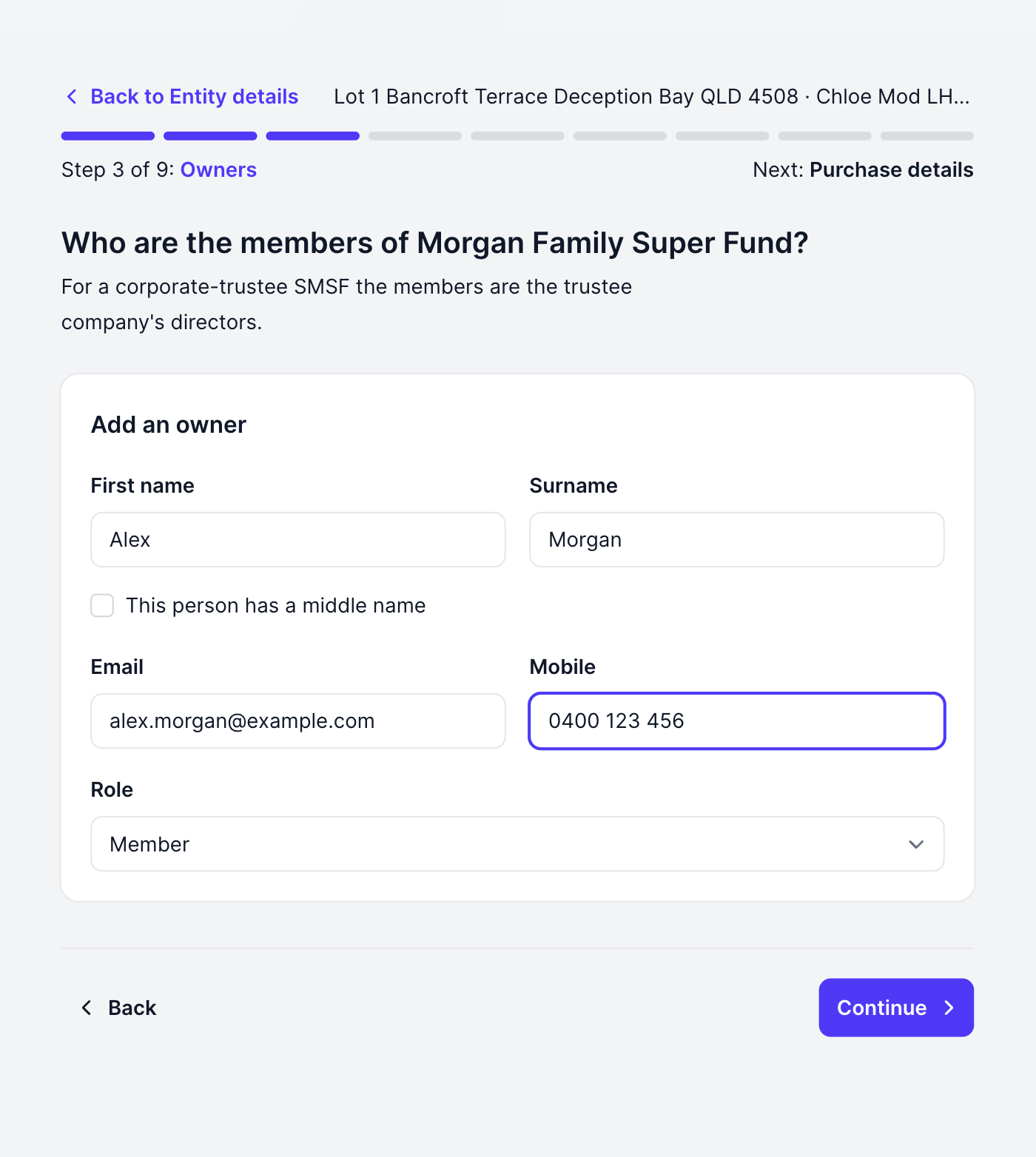 Adding the fund's members