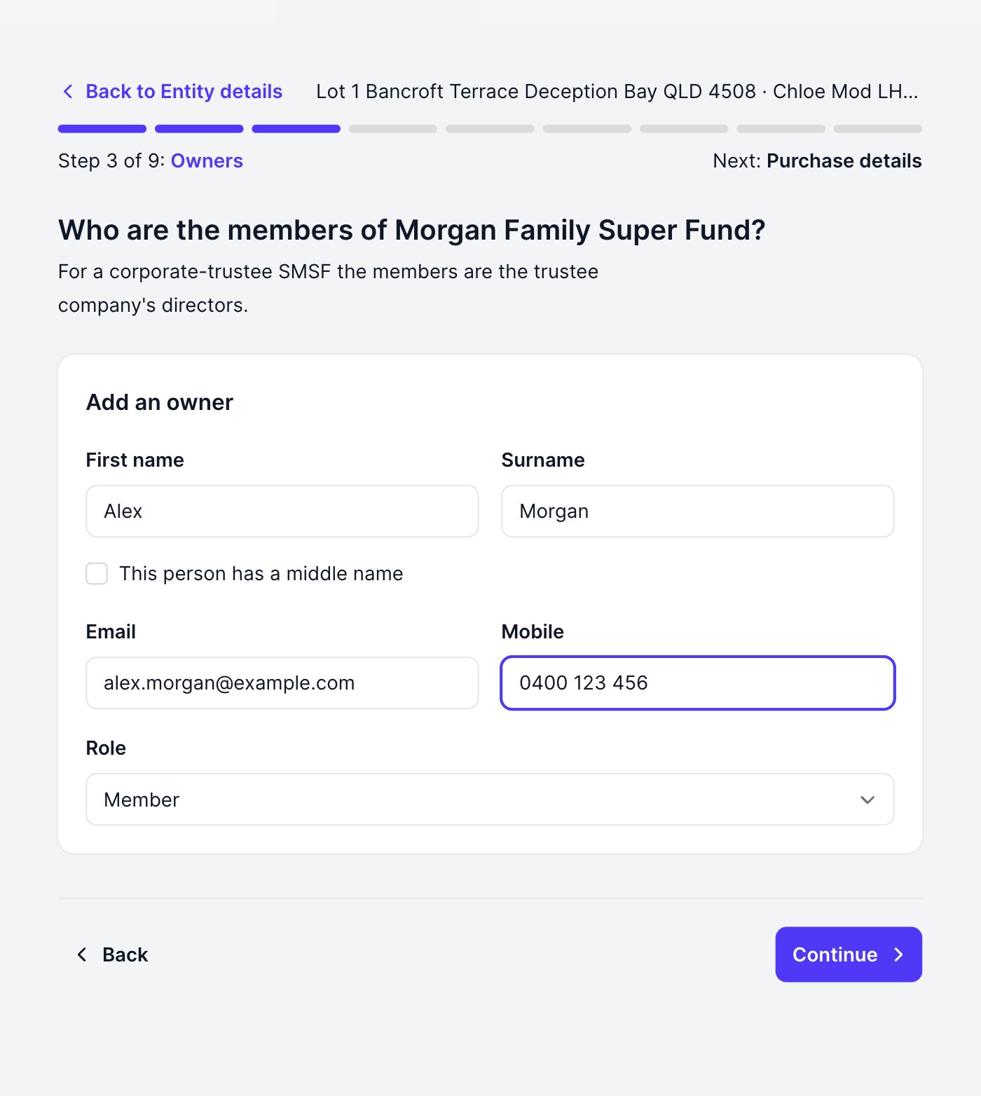 Adding the fund's members