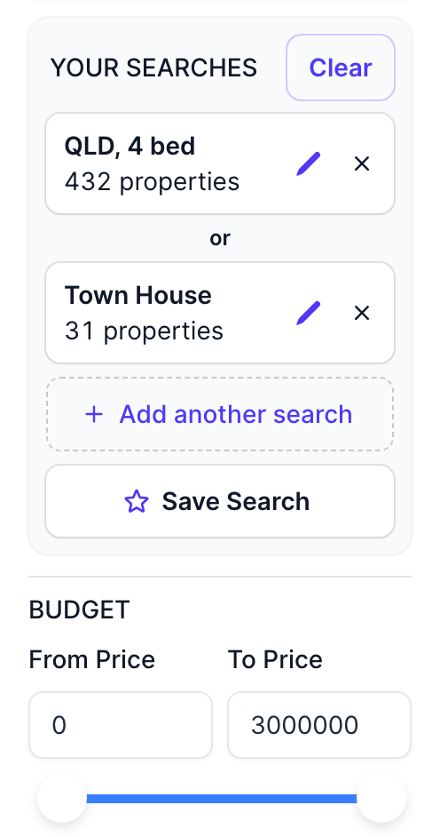 Two searches with a shared budget