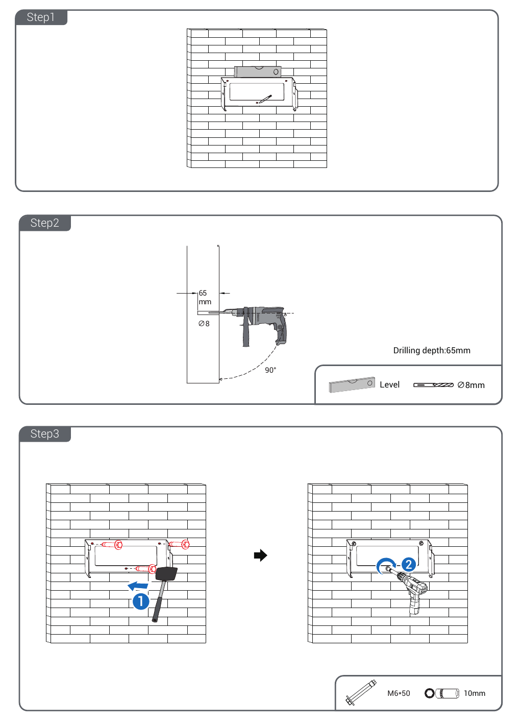 Kent M1 backplane drilling and anchoring