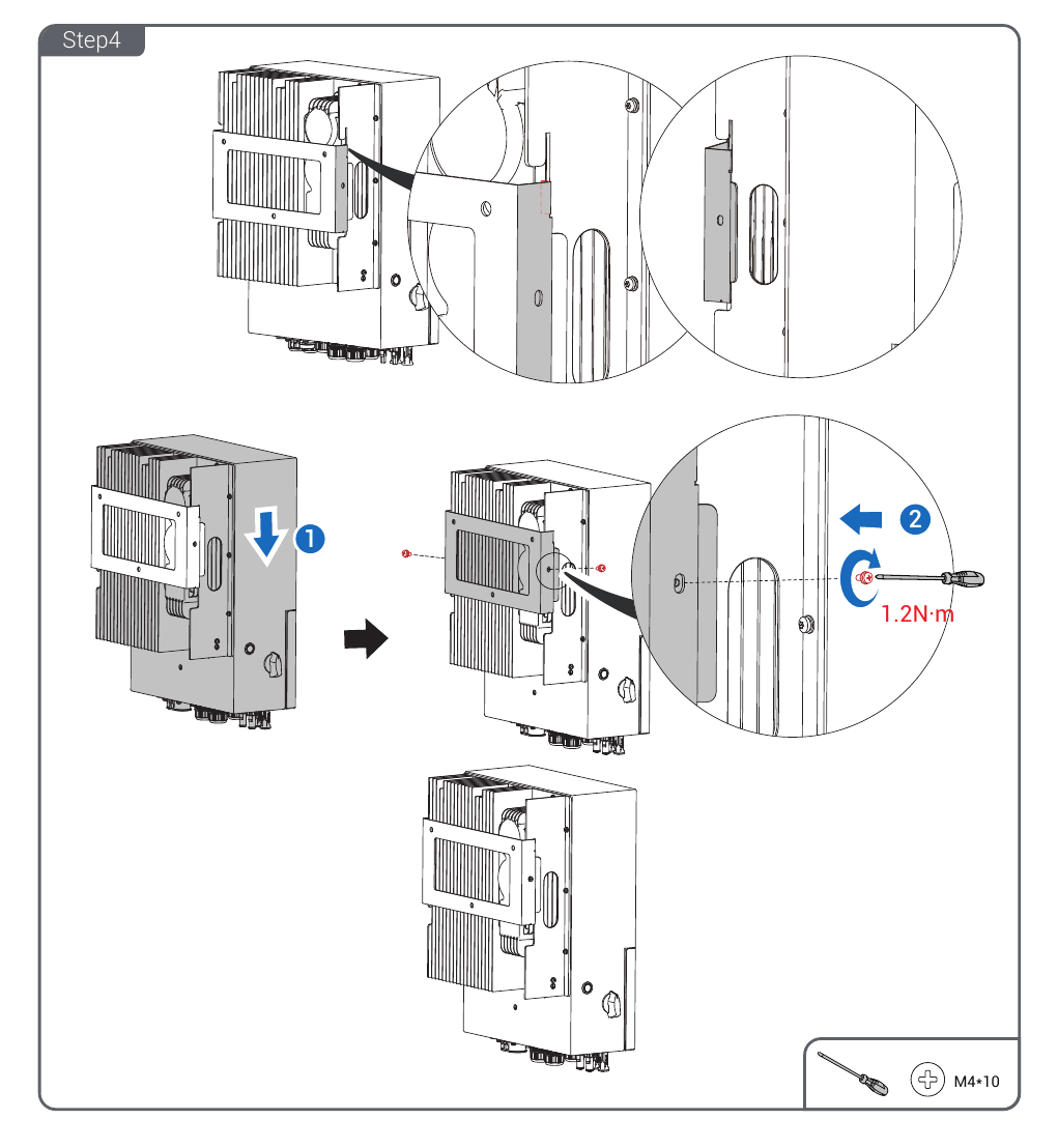 Kent M1 hanging on backplane and side screws