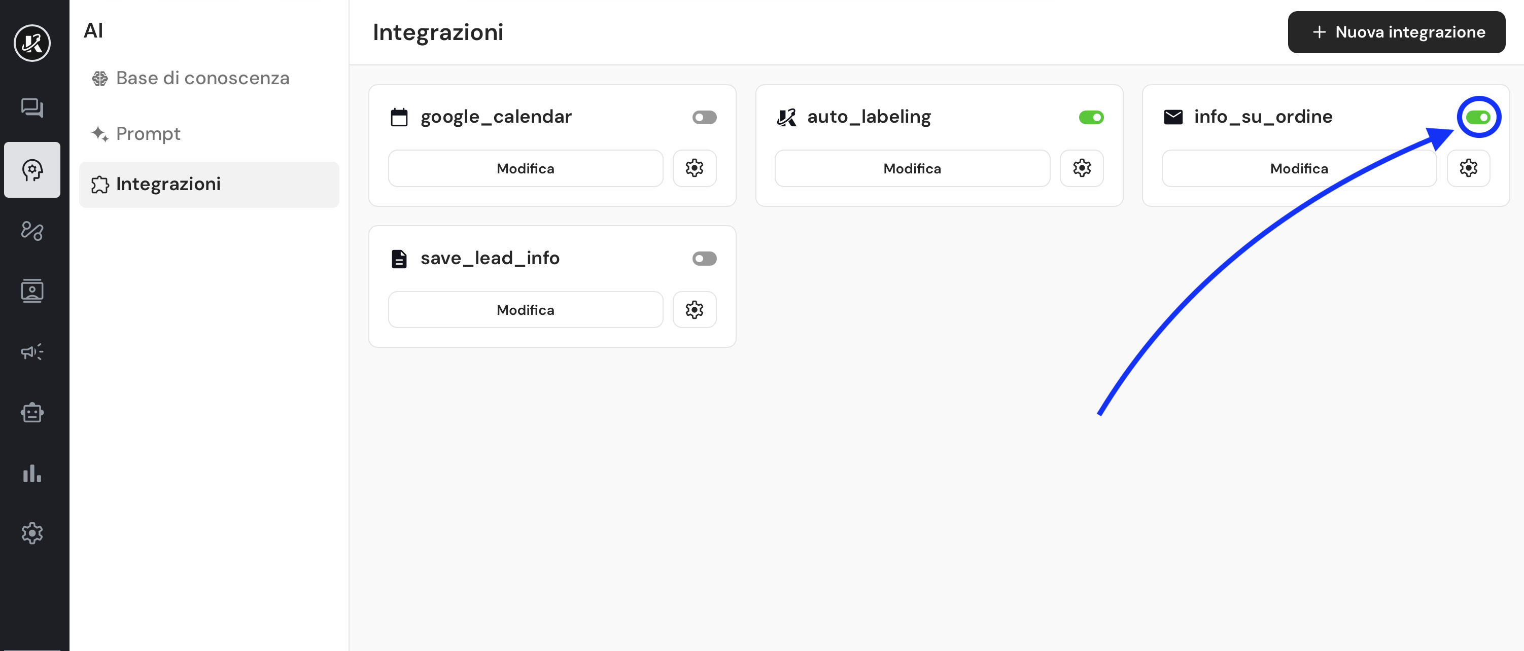 Invio email