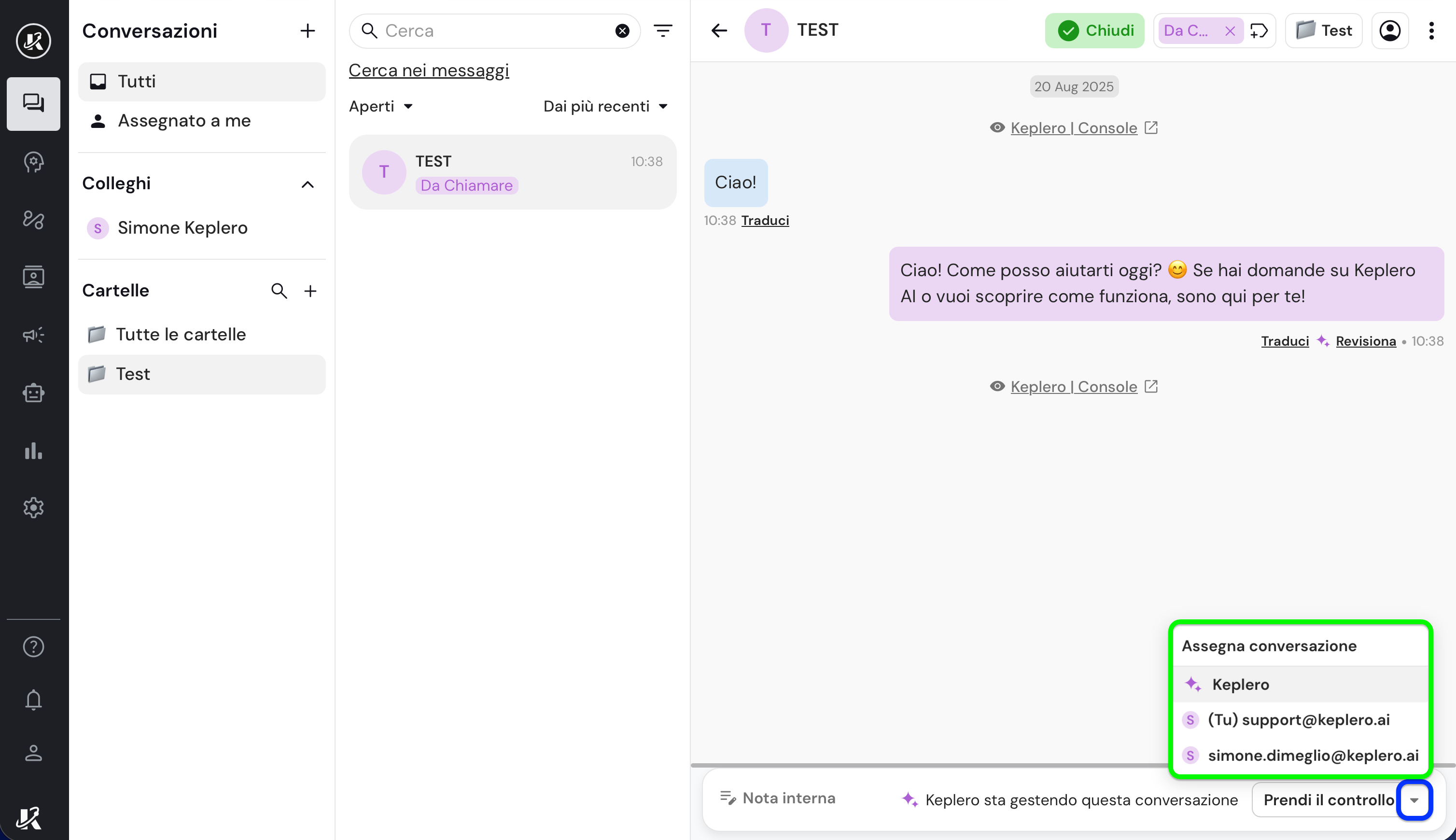 Ordinamento per data