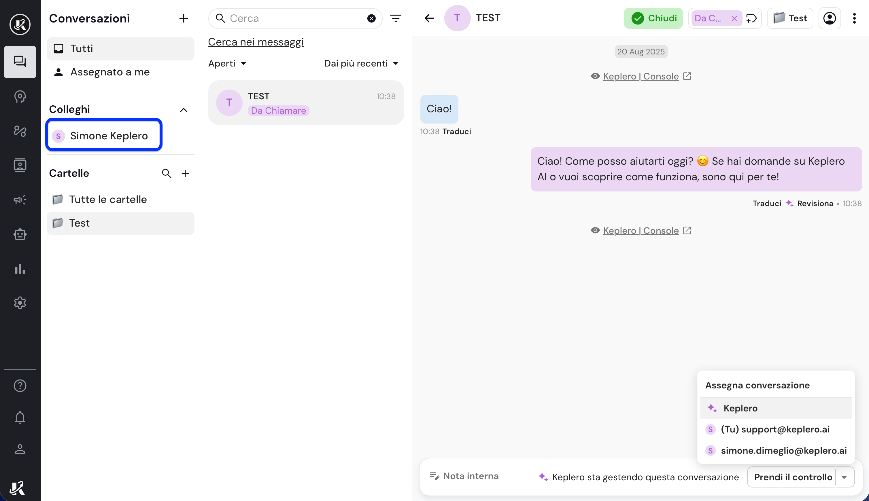 Ordinamento per data