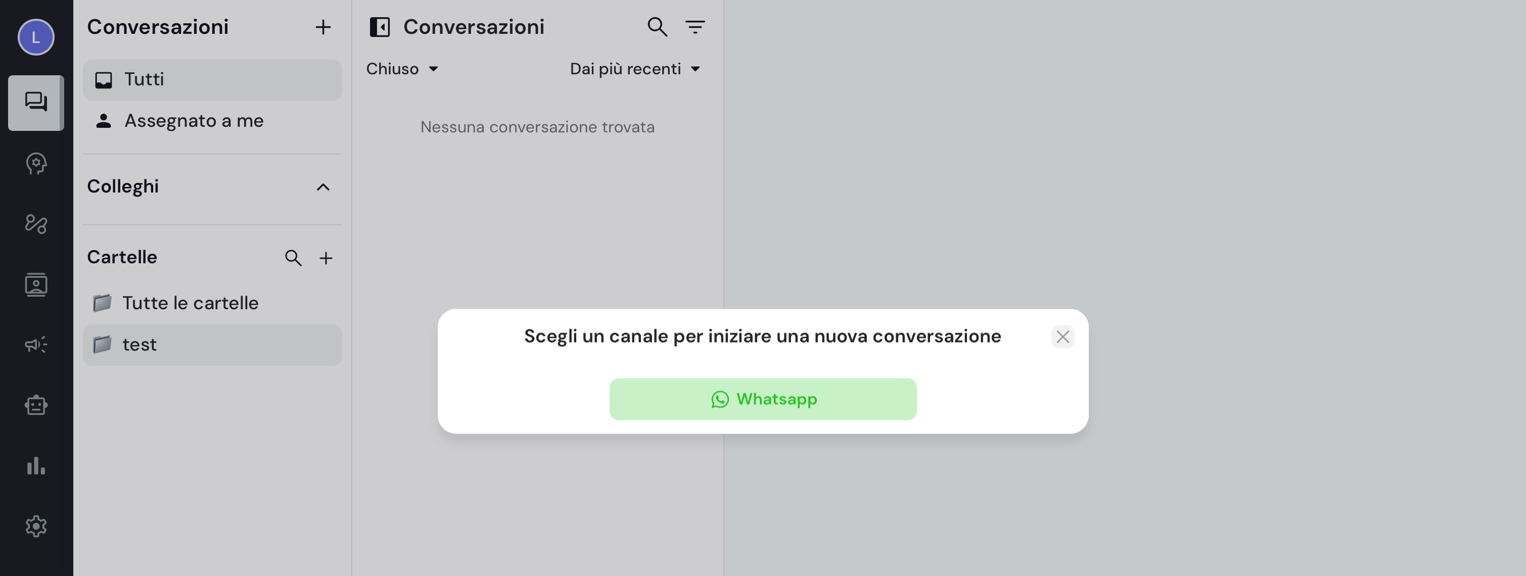 Inizia una conversazione WhatsApp (outbound) con Keplero AI