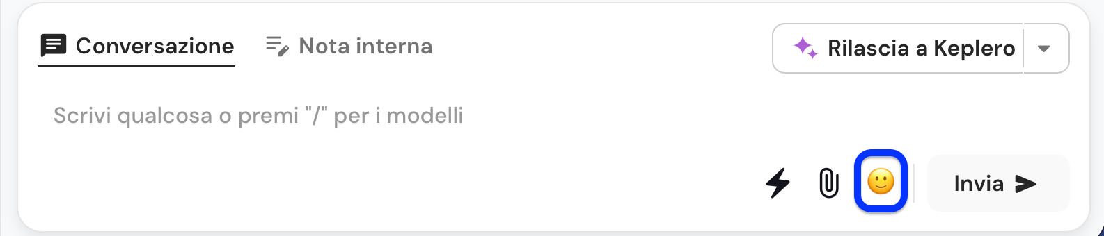 Controllo manuale delle chat nella dasbhaord di Keplero AI