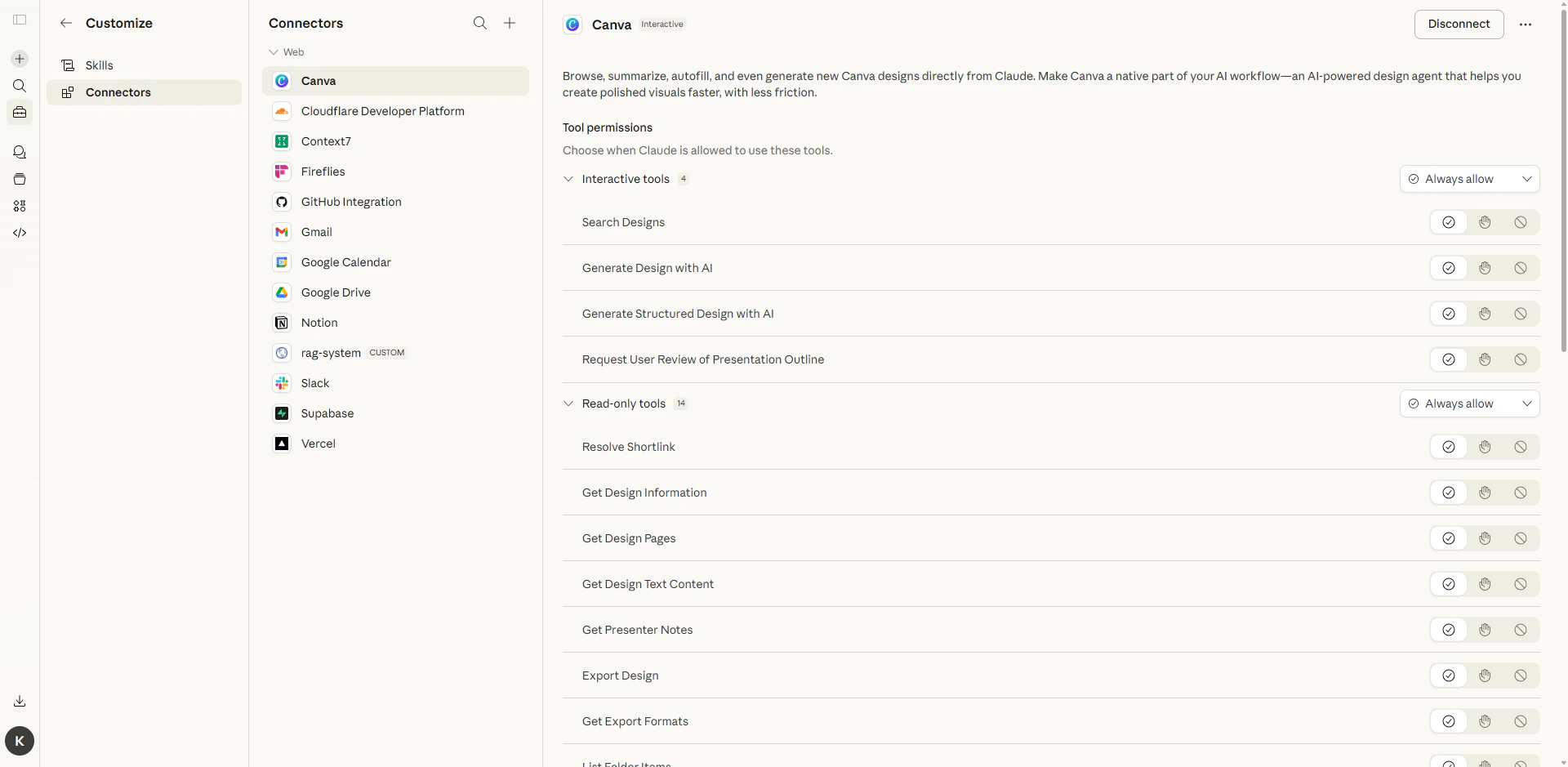 Claude.ai Connectors