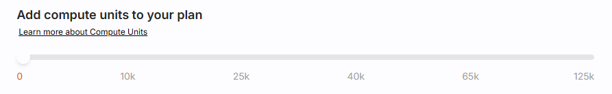 Compute Unit Slider