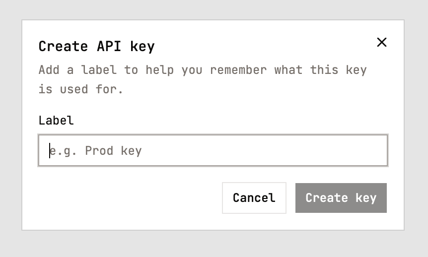 Get an API key - Keyframe Labs