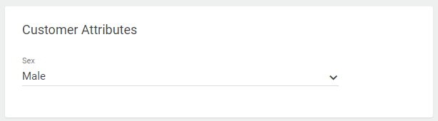 An example customer attribute