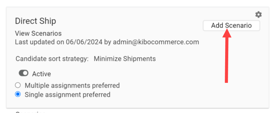 An example route with a callout for the Add Group button