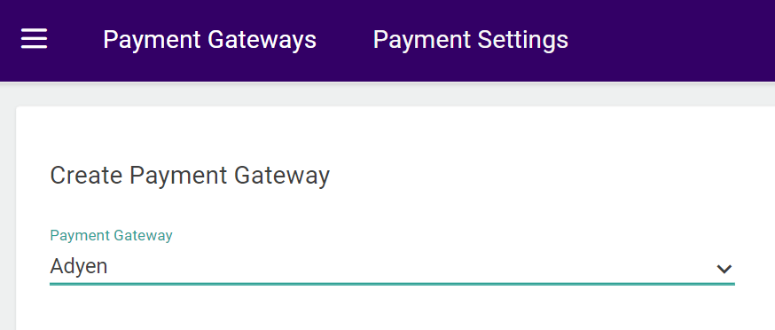 The Payment Gateways page with a Stripe gateway being created