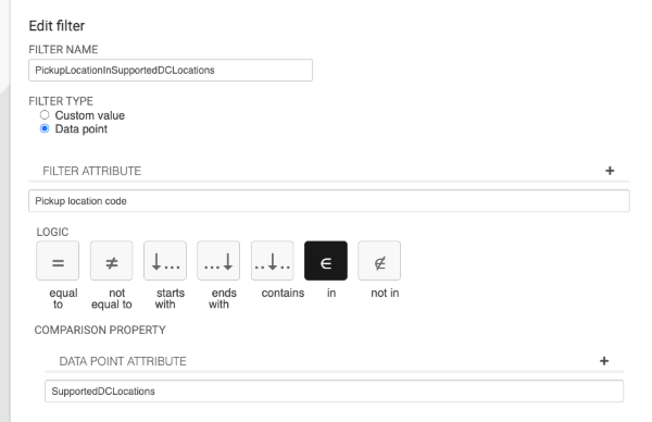An order routing filter for comparing locations