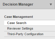 Callout of the Case Search link in CyberSource