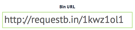 Example of a Bin URL