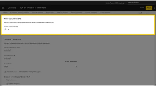 creating-a-discount-message-conditions