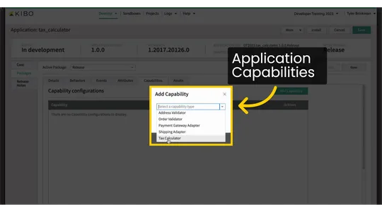 dev-training-capabilities-setup
