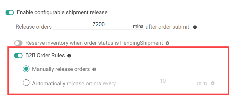 B2B Order Release - Kibo Documentation