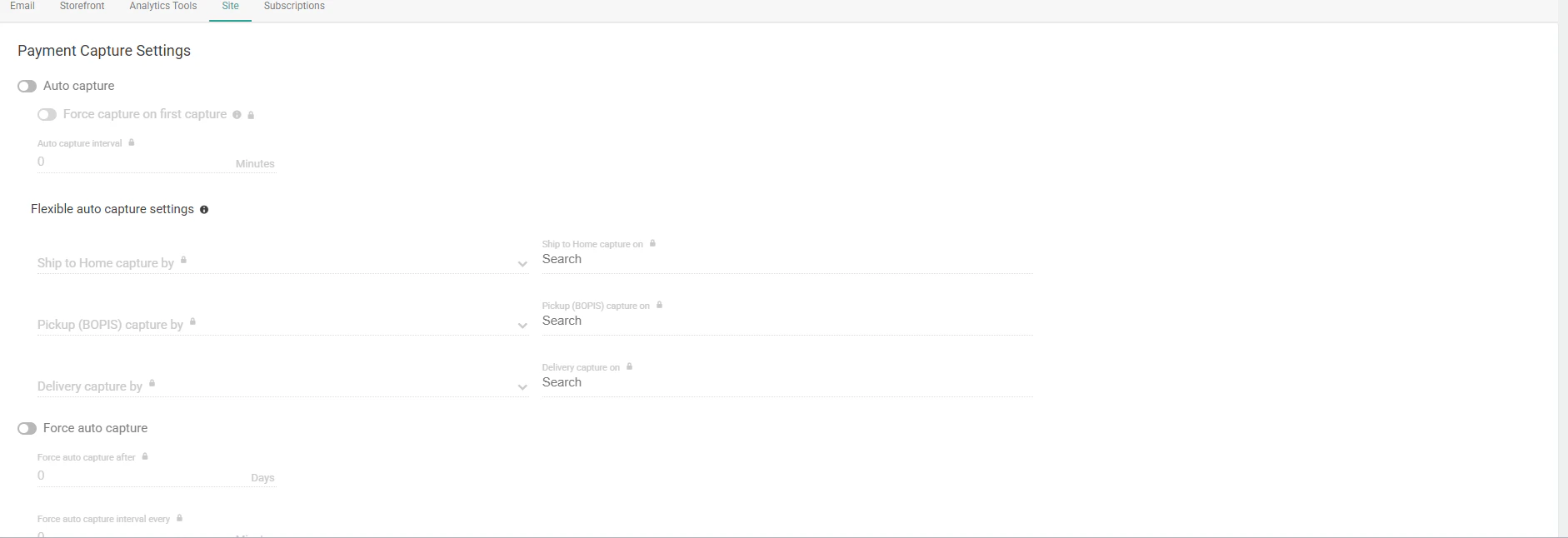 Flexi Auto Capture Settings 1