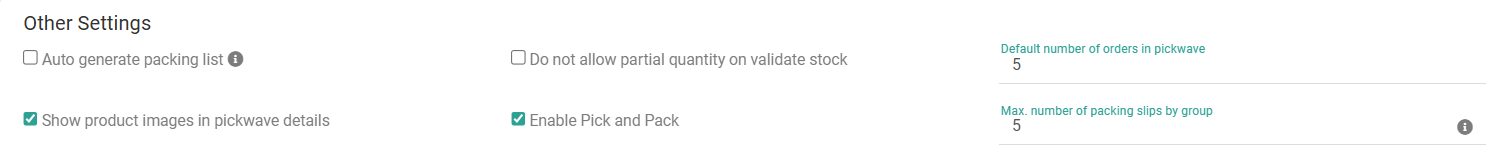 Other settings in LGC