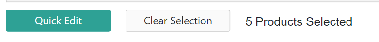 Close-up of the Quick Edit and Clear Selection buttons
