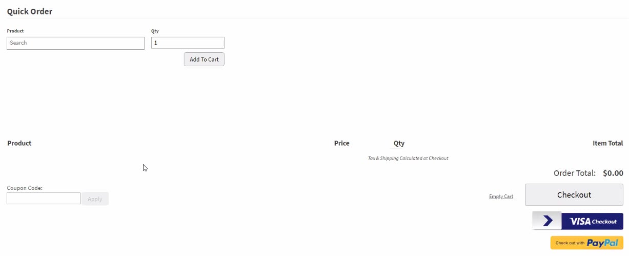 Quicktest Order Form Quick Orders - Kibo Documentation
