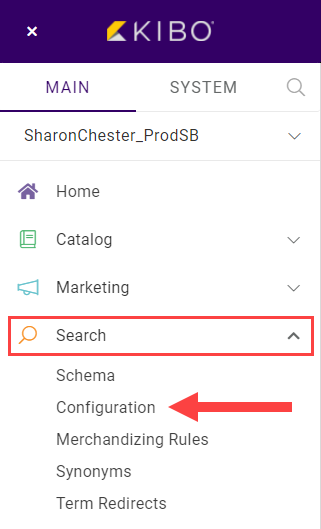 Search Configurations Overview - Kibo Documentation