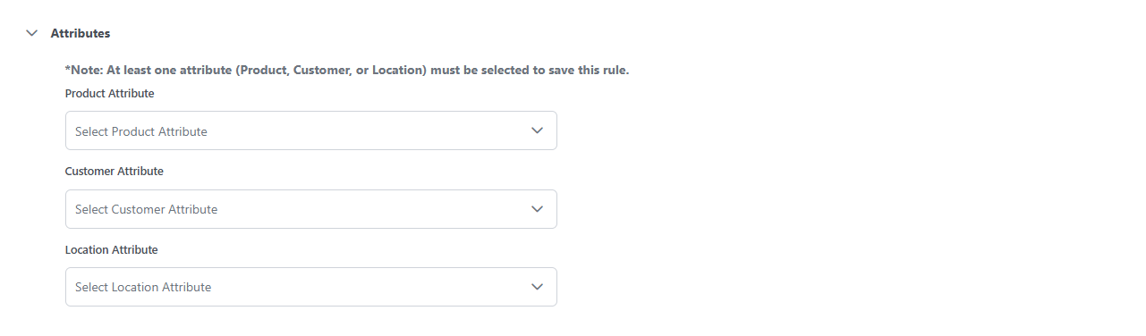 Attributesection Shipment Release Rule